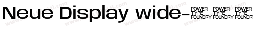 Neue Display wide字体转换